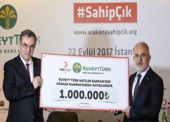 مصرف كويتي تركي يتبرع بـ285 ألف دولار للروهينغا