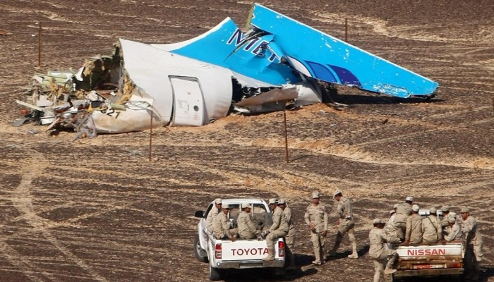مصر: لا دليل حتى الآن على وجود عمل إرهابي وراء تحطم الطائرة الروسية في سيناء