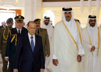 أمير قطر ورئيس لبنان يبحثان ملفات قمة بيروت