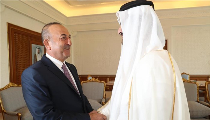 نائب أمير قطر يبحث مع وزير خارجية تركيا العلاقات الثنائية