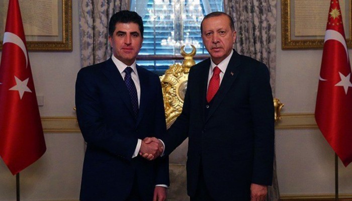 أردوغان يهنئ بارزاني برئاسة إقليم كردستان العراق