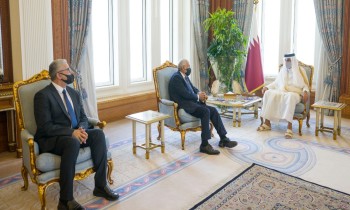أمير قطر يستقبل باشاغا وسيالة.. وتوقيع اتفاقية أمنية بين الدوحة وطرابلس