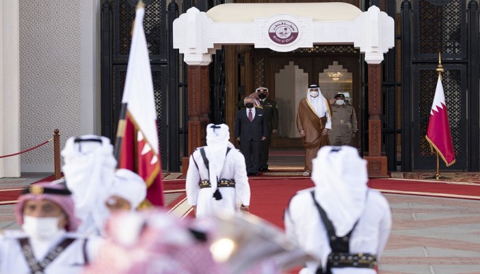 ملك الأردن: أتطلع لمواصلة بناء العلاقات الوثيقة مع قطر