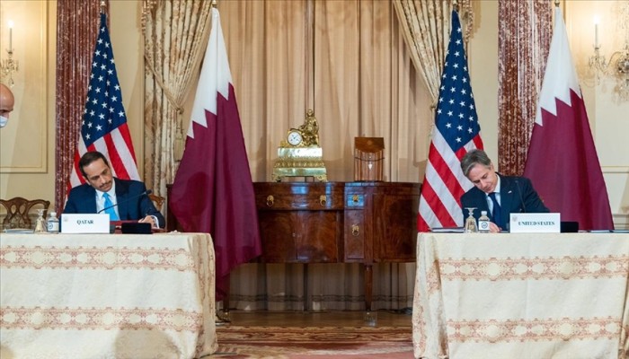وزير خارجية قطر: نحن شركاء أمريكا في الدفاع والأمن والاستثمارات ومكافحة الإرهاب