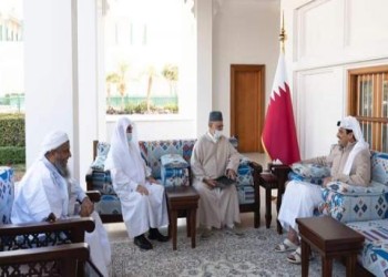 أمير قطر يبحث تطوير التعاون مع رئيس الاتحاد العالمي لعلماء المسلمين