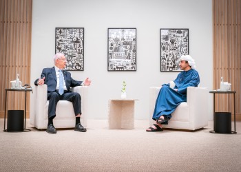 إكسبو دبي.. وزير خارجية الإمارات يستقبل الرئيس الإسرائيلي السابق