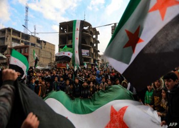 في ذكرى الثورة السورية.. مظاهرات في إدلب وحلب تهتف بسقوط الأسد