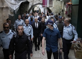 إدانة فلسطينية لاقتحام وزير خارجية إسرائيل "باب العامود" بالقدس