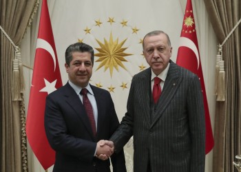 أردوغان يستقبل رئيس حكومة كردستان العراق.. ماذا بحثا؟