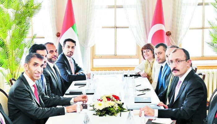 إطلاق محادثات شراكة اقتصادية شاملة بين الإمارات وتركيا
