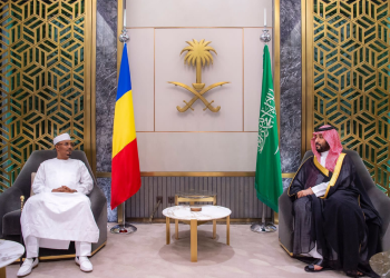 ولي العهد السعودي يستقبل رئيس المجلس العسكري التشادي