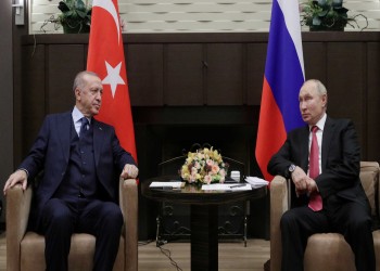 أردوغان يأمل أن يؤدي الغزو الروسي لأوكرانيا إلى تعزيز القوة الإقليمية لتركيا