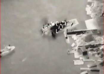 الجيش الأوكراني ينشر فيديو يؤكد ضرب السفينة الروسية بطائرة بيرقدار