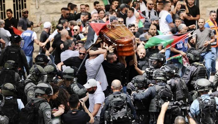 بايدن يتجنب إدانة الاعتداء الإسرائيلي على جنازة شيرين أبوعاقلة