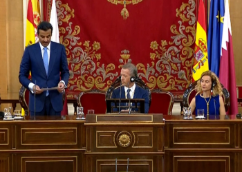 أمير قطر في إسبانيا.. التقى ملك البلاد وألقى كلمة أمام مجلس الشيوخ