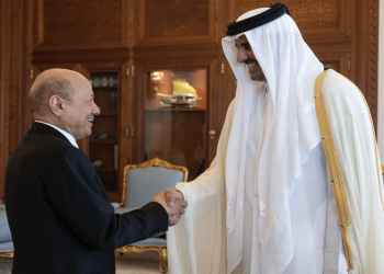 في الدوحة.. أمير قطر يبحث مع رئيس مجلس القيادة الرئاسي اليمني تعزيز العلاقات