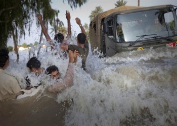 304 قتلى جراء الأمطار الموسمية والفيضانات في باكستان
