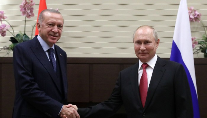 بوتين وأردوغان يتفقان على استيراد الغاز الروسي بالروبل والتعاون ضد الإرهاب بسوريا