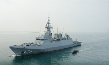 "الجبيل".. أحدث سفينة "أفانتي 2200" تدخل الخدمة بالبحرية السعودية