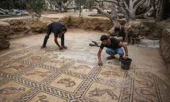 اكتشاف موقع أثري في غزة يعود لنحو 1600 عام (صور)