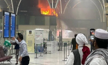 حريق في مطار بغداد.. وغضب بين المسافرين لضعف التدابير (فيديو)