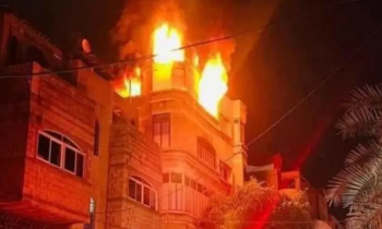 فاجعة في غزة.. وفاة 21 من عائلة واحدة وإصابة العشرات بحريق (فيديو وصور)
