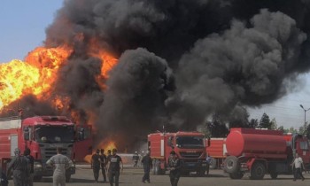 العراق.. السيطرة على حريق ضخم في مصفاة نفط