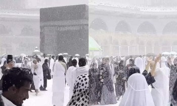 هل سقطت ثلوج على المسجد الحرام لأول مرة؟ الأرصاد السعودية توضح (فيديو)