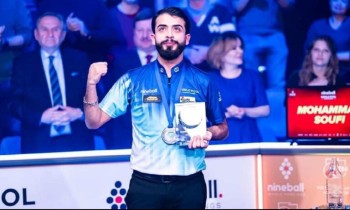 السوري محمد الصوفي يتوج بميدالية تاريخية في بطولة العالم للبلياردو