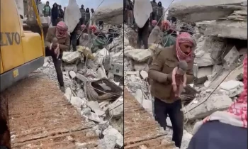 زلزال سوريا.. ولادة طفل تحت أنقاض منزل في حلب ووفاة أمه (فيديو)