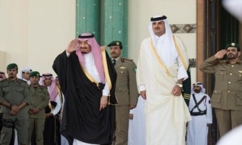 أمير قطر ونائبه يهنئان ملك السعودية بذكرى يوم التأسيس