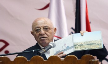 تشييع جنازة أحمد قريع أول رئيس للمجلس التشريعي الفلسطيني