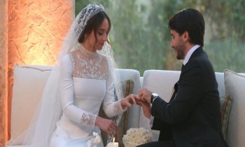 زفاف "عائلي" لابنة ملك الأردن على الفنزويلي جميل ألكساندر (فيديو)