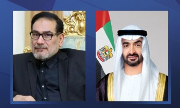 الرئيس الإماراتي يبحث مع أمين مجلس الأمن القومي الإيراني مد جسور التعاون