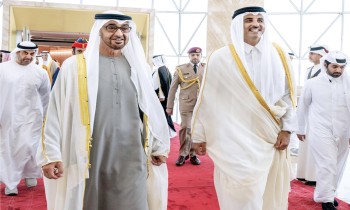 أمير قطر يهنئ رئيس الإمارات بالتعيينات الجديدة