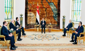 السيسي يبحث مع الحلبوسي تعزيز التعاون الثنائي والأزمة السورية (صور)